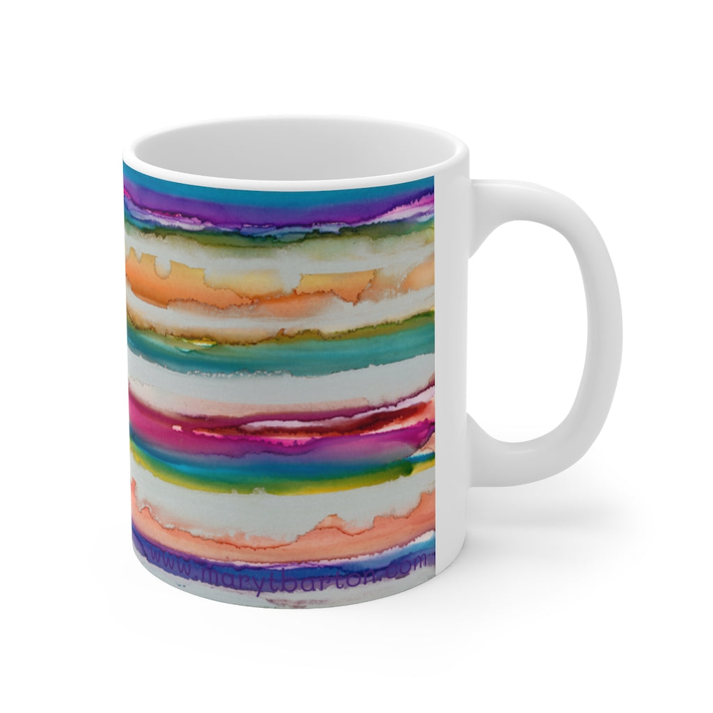 Rainbow Iridescence Ceramic Mug 11oz