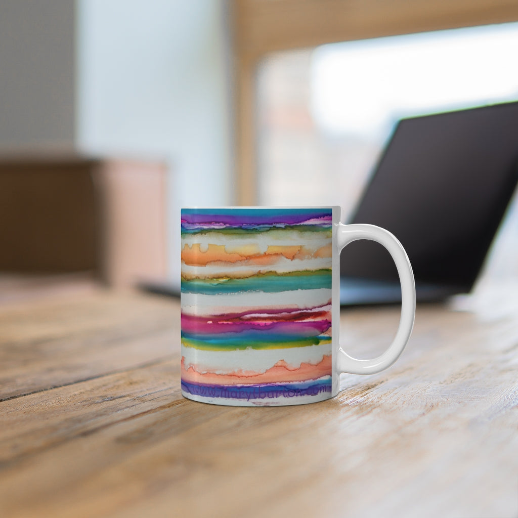 Rainbow Iridescence Ceramic Mug 11oz